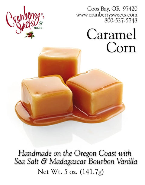 Caramel Corn with Sea Salt, 5 oz - Cranberry Sweets & More