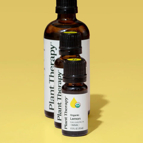 Organic Lemon Essential Oil, 10 ml - Plant Therapy