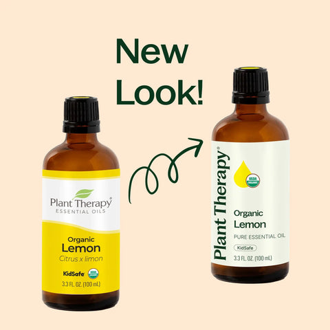 Organic Lemon Essential Oil, 10 ml - Plant Therapy