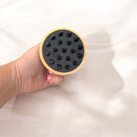 Bamboo and Silicone Scalp and Body Massager - Bamboo Switch