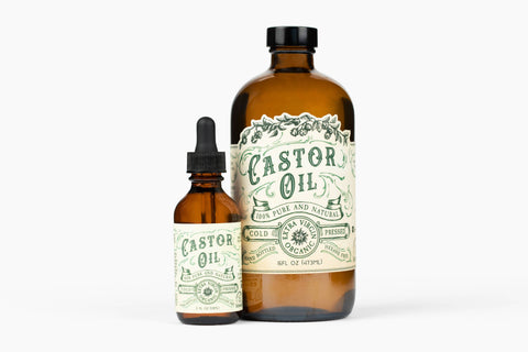 Organic Cold Pressed Castor Oil, 2 oz, Hexane Free USA bottled - Roots And Leaves