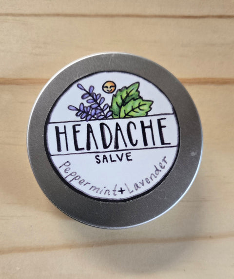 Headache Salve, Peppermint & Lavender, 2 oz - Trimble Creek Botany