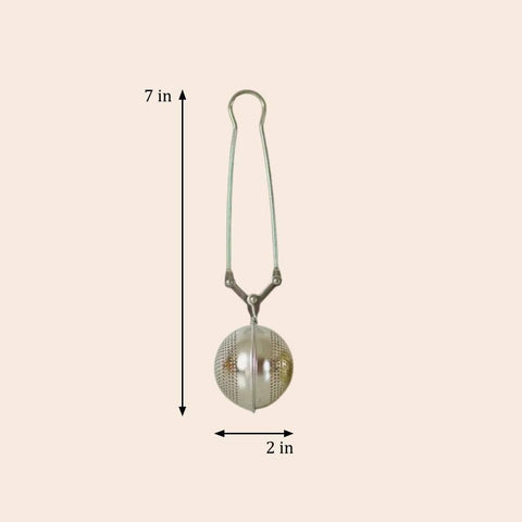 Stainless Steel Tea Strainer, Rose Gold - Bamboo Switch