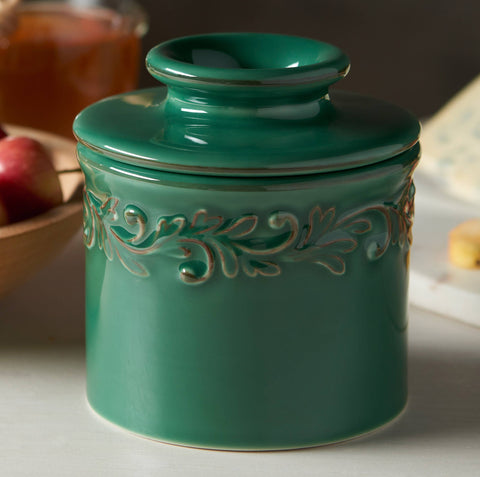 The Original Butter Bell® Crock, Antique Emerald