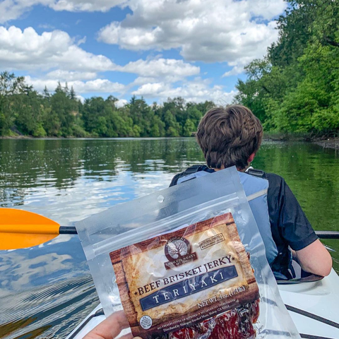 Teriyaki Brisket Jerky, All-Natural, 4oz - Mahogany Smoked Meats