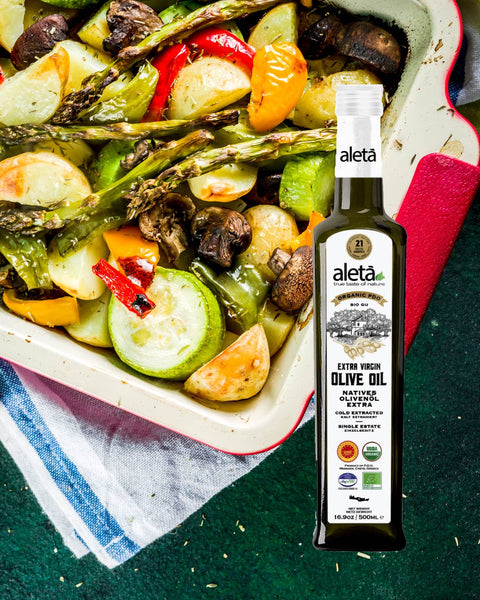 Greek Extra Virgin Olive Oil, 16.9 oz bottle, Organic Single Estate - Aleta Farms