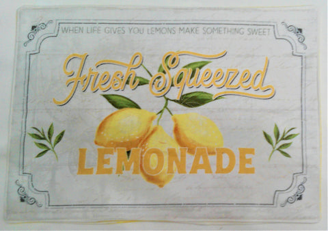Fresh Squeezed Lemonade Placemats - Red Mitten