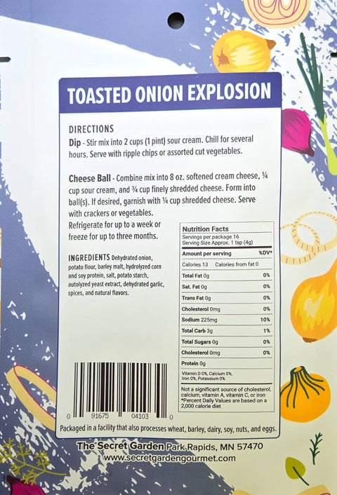 French Onion Dip Mix - The Secret Garden