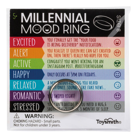 Millennial Mood Rings - Toysmith