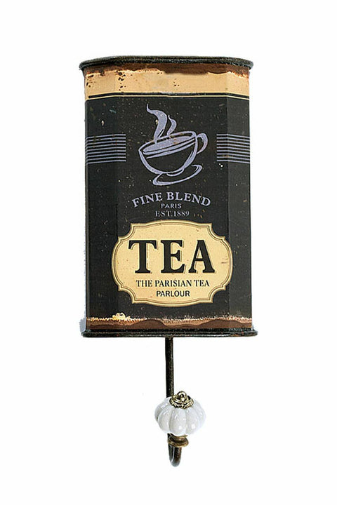 Rustic Tea Box Hook, 11.5"x5.25"x2" - Vagabond Vintage