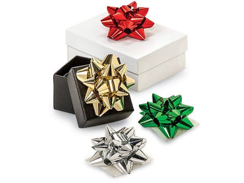 Metallic Confetti Self Adhesive Gift Bows: 2" Assortment - Nashville Wraps