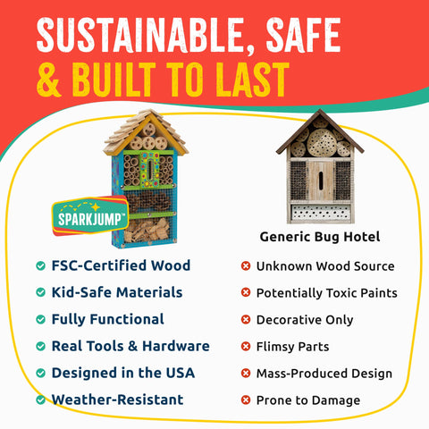 Bug Hotel Woodworking Kit - SparkJump