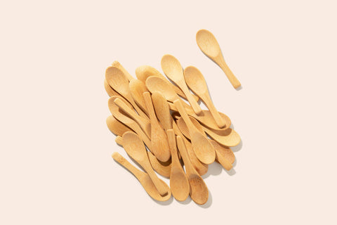 Bamboo Body Scrub Spoon | Mini Rounded Paddle - Bamboo Switch
