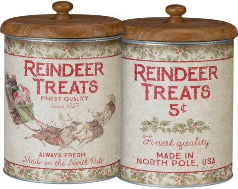 Reindeer Treats Canister - Primitives by Kathy