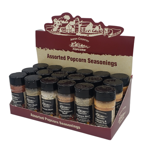 Popcorn Dust Seasonings, Variety - Amish Country Popcorn