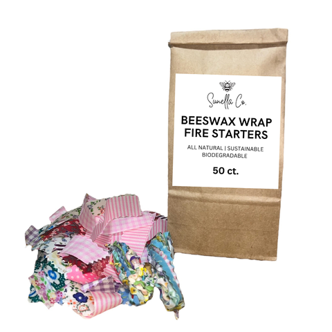 Beeswax Wrap Fire Starters - Sunella Co.