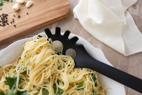 Nylon Slotted Spaghetti Serving Spoon, Black, 12.75" - Fox Run Brands