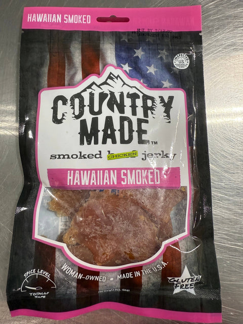 Hawaiian Chicken Jerky, 3 oz - Country Made
