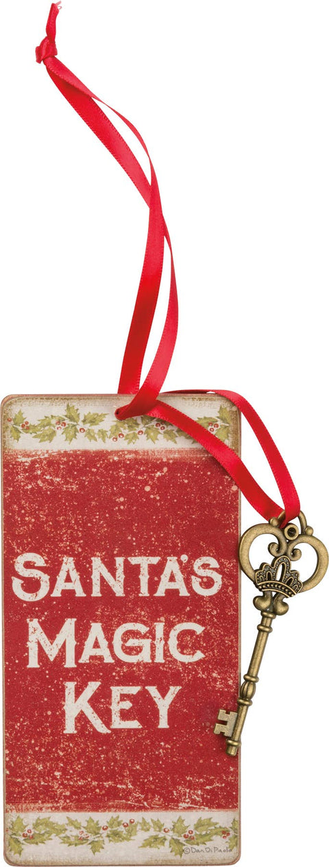Vintage Santa's Magic Key Ornament - Primitives by Kathy