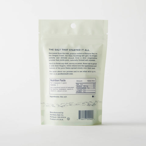Pure Flake Sea Salt - 4 oz bag - Jacobsen Salt Co.