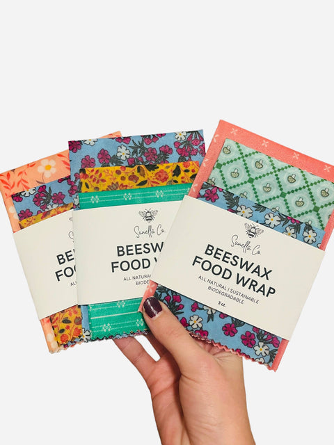 Beeswax Wraps, 3 Pack - Sunella Co.