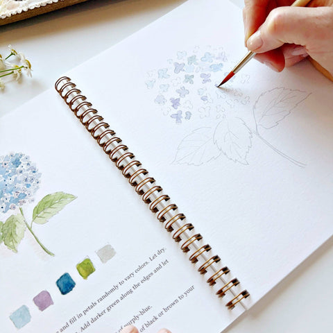 Flowers Watercolor Workbook - Emily Lex Studio