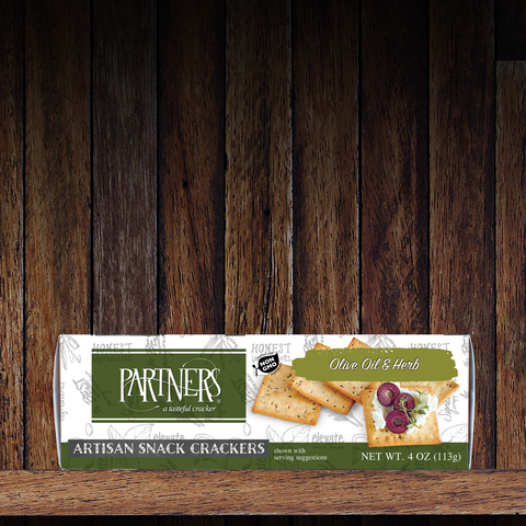 Olive Oil & Herb Snack Crackers - Partners Crackers