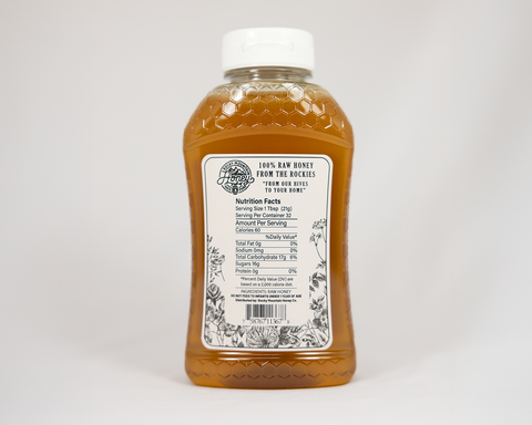 Raw Wildflower Honey 16 oz - Rocky Mountain Honey Co.