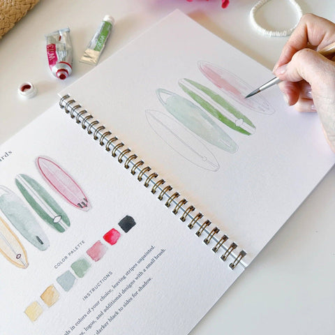 Tropical Watercolor Workbook - Emily Lex Studio