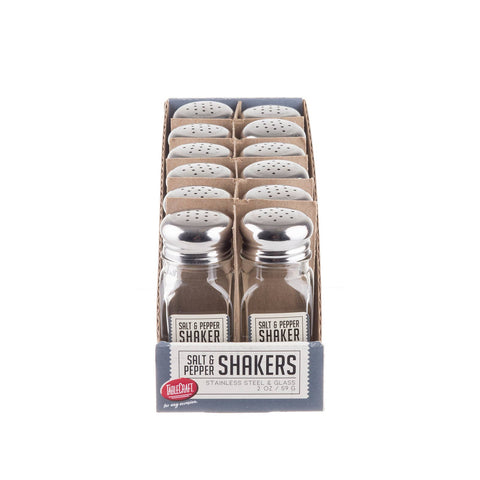 Square Salt or Pepper Shaker, 2 oz Single Shaker - TableCraft
