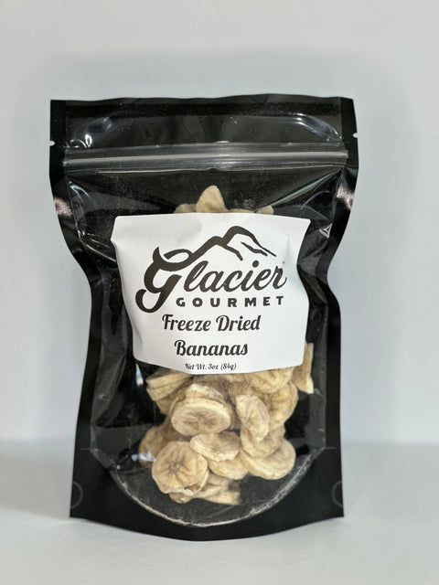 Freeze Dried Bananas, 3oz Bag - Glacier Gourmet
