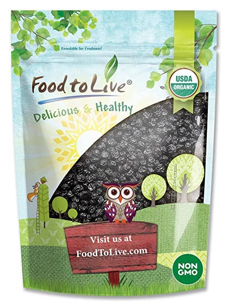 Organic Dried Blueberries – Non-GMO, Kosher, Raw, Unsulfured: 8 Ounces - Food To Live