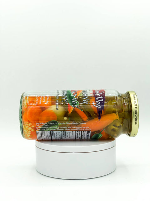 Taqueria Style Jalapenos & Carrots, 16 oz Handcrafted - Ayurveg