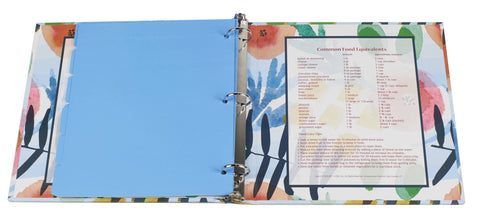 Watercolors, Create Your Own Collection of Recipes Cookbook - Meadowsweet Kitchens