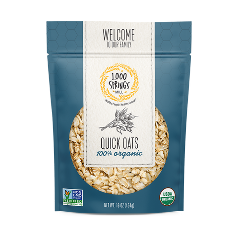 16 oz. Organic Quick Oats - 1000 Springs Mill