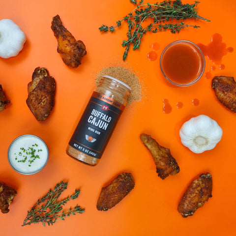 Buffalo Cajun Wing Rub, 5 oz - PS Seasoning