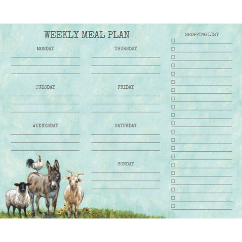 Weekly Meal Plan Notepad - Primitives by Kathy
