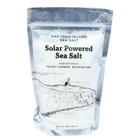 16 oz bag Solar Evaporated Sea Salt - San Juan Island Sea Salt
