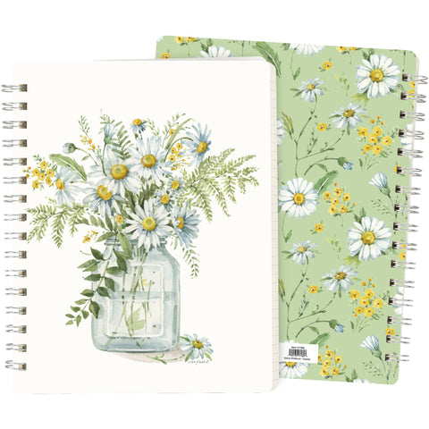 Daisy Spiral Notebook, 120 pgs - Primitives by Kathy