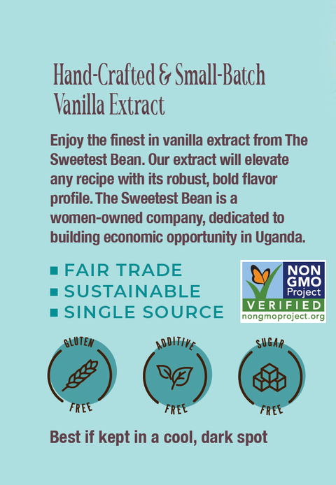 Pure Vanilla Extract, Single-Origin, 8 fl oz - The Sweetest Bean