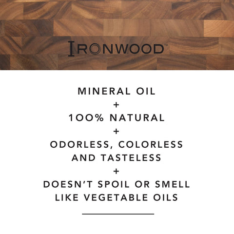 Ironwood Gourmet Butcher Block Oil, 8 oz - Fox Run Brands