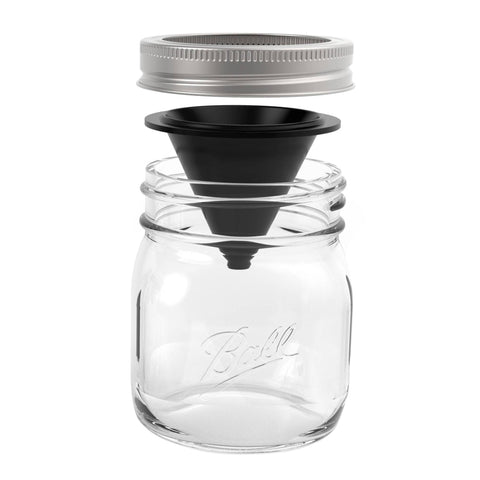 Jarware Silicone Fruit Fly Trap, Regular Mouth Mason Jar - Fox Run Brands