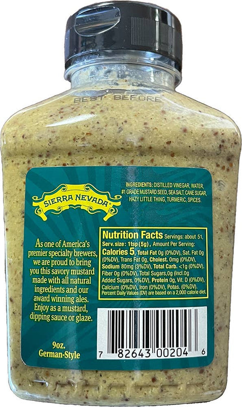 Sierra Nevada Hazy Little Thing & German Style Mustard, 9 oz - Golden West Specialty Foods