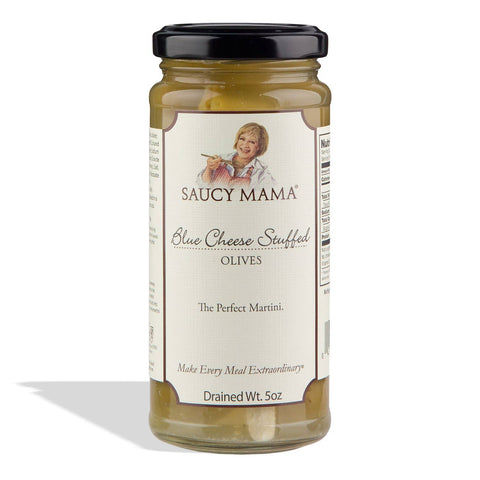 Saucy Mama Blue Cheese Stuffed Olives, 5oz - Suzie's Organics and More