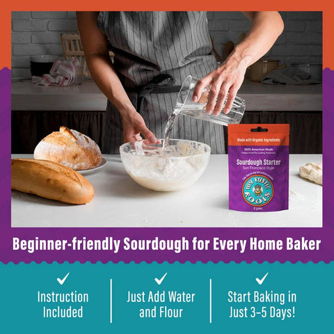 Sourdough Starter, Organic, Non-GMO, Freeze Dried, 12 grams - My Rustic Roots