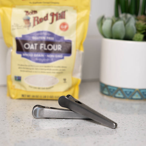 Stainless Steel Kitchen Bag Clips, Set of 2, 4.5" - Fox Run Brands