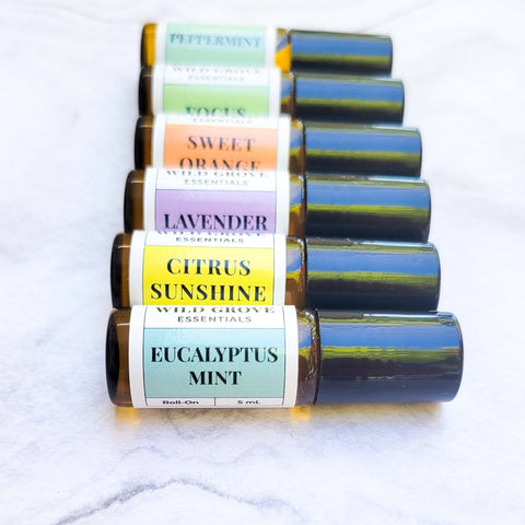 Focus 5ml Mini Roll-On Essential Oils - Wild Grove Essentials