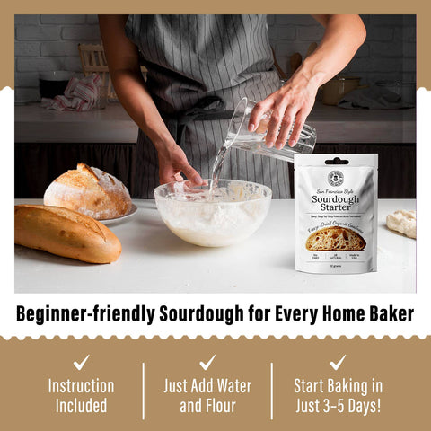 Sourdough Starter, 12 gr, Organic Non-GMO - My Rustic Roots