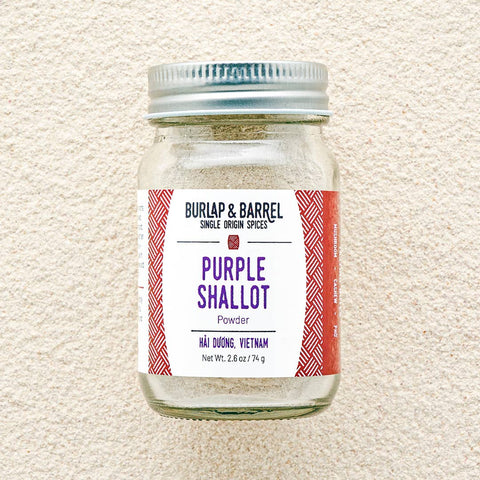 Purple Shallot Powder, 2.6 oz - Burlap & Barrel