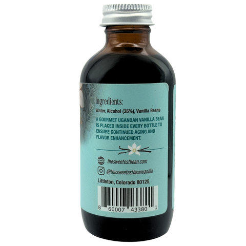 Pure Vanilla Extract, Single-Origin, 4 fl oz - The Sweetest Bean